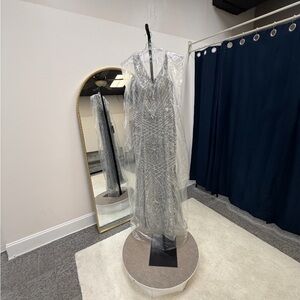 Stellah Silver Maxi Dress